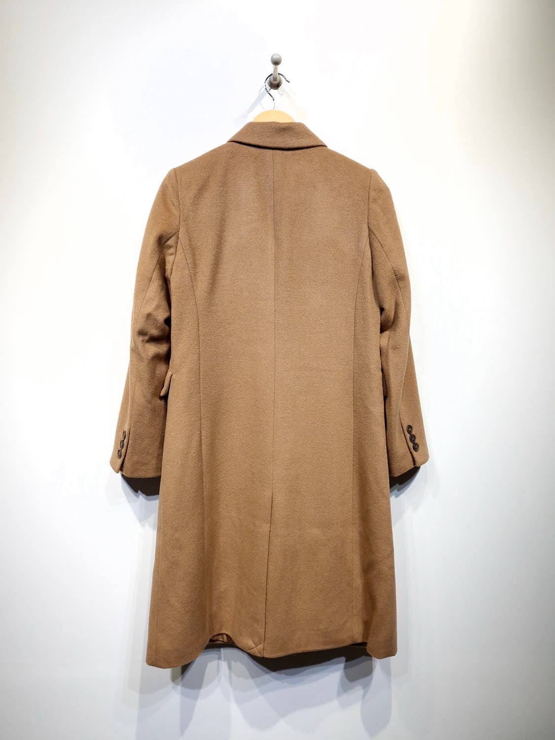 존스뉴욕 23F/W 울 캐시미어 혼방 기본핏 코트 카멜베이지(55) 상품이미지3