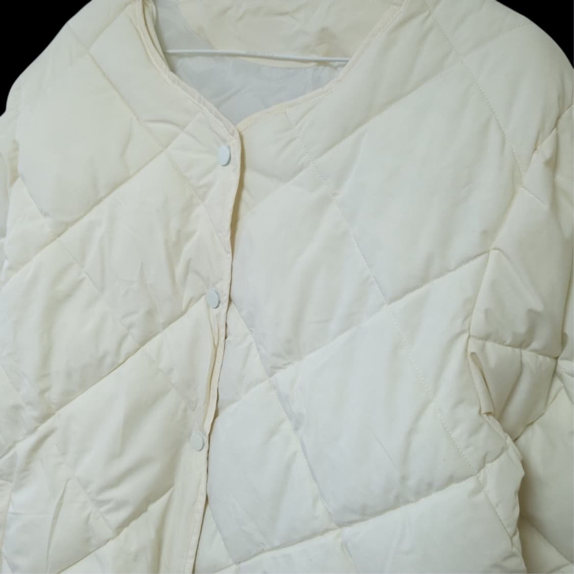 아이보리 경량패딩잠바 95-100 점퍼 상품이미지3