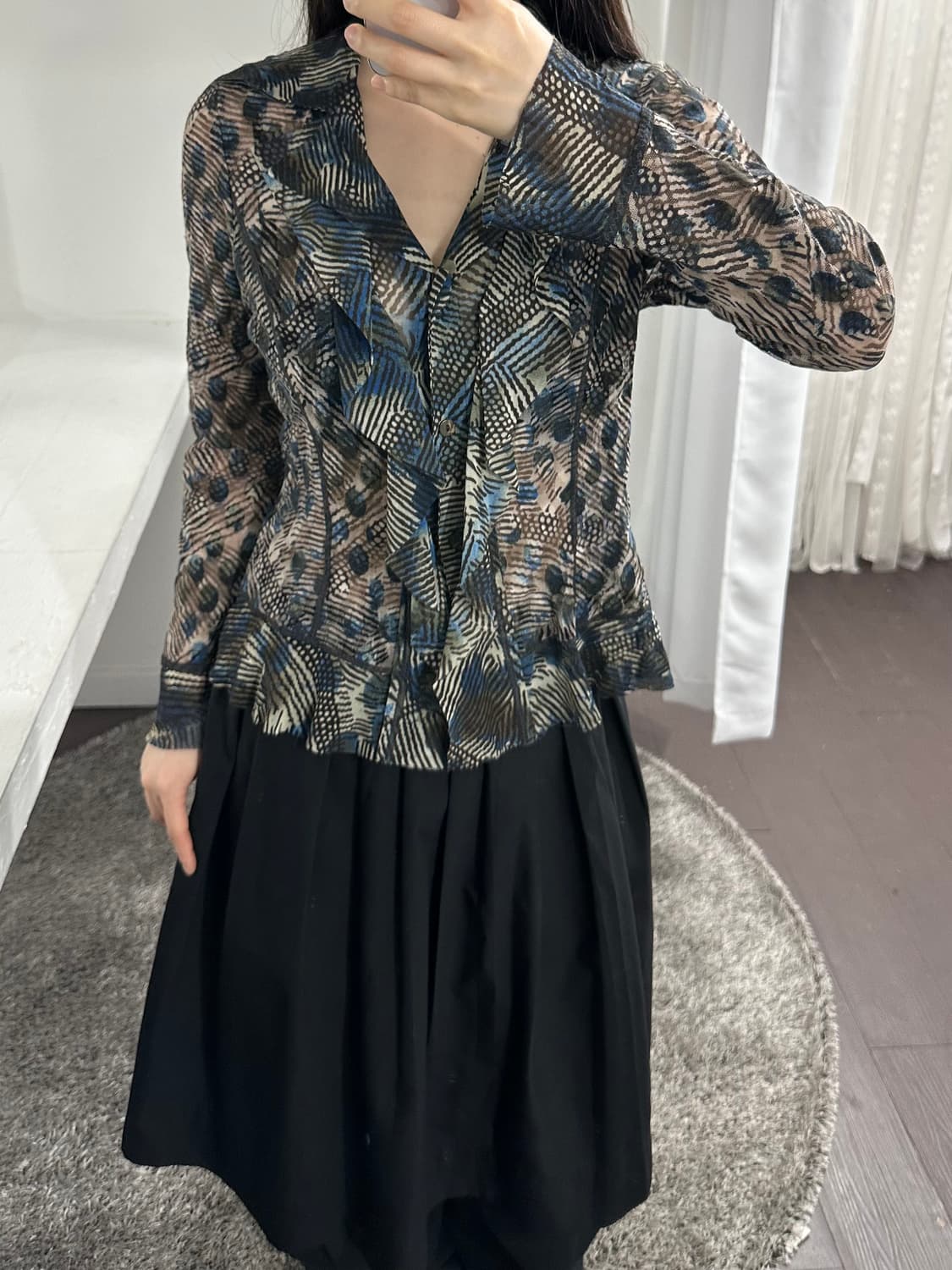 hiroko koshino mesh blouse 상품이미지4