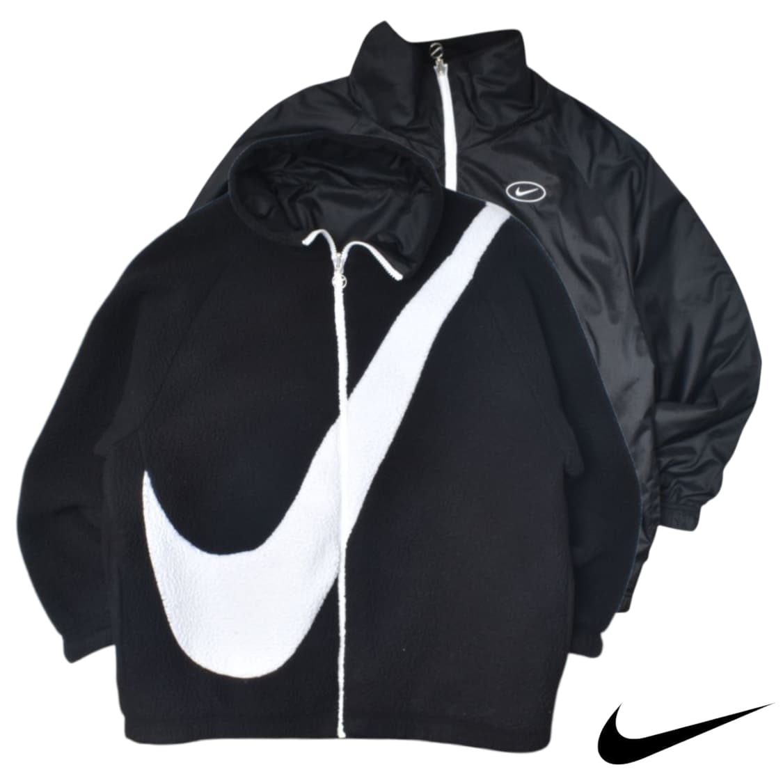 나이키 빅로고 양면 후리스 플리스 자켓 점퍼 2 N0763 상품이미지1