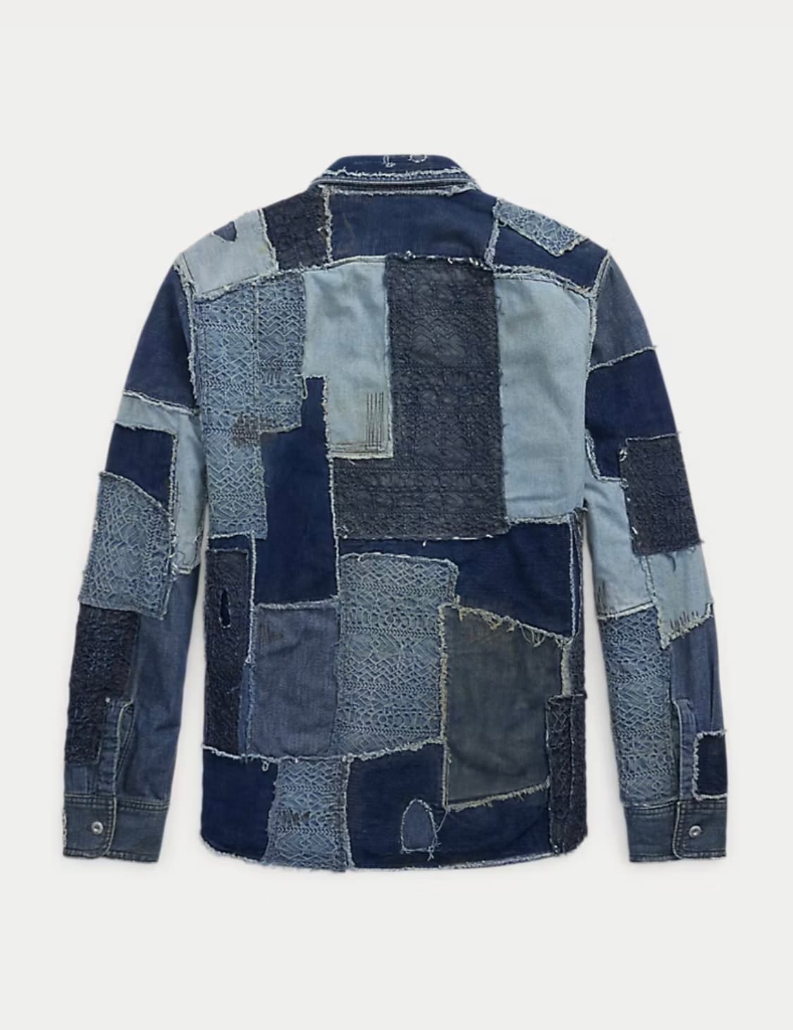 RRL 인디고 데님 패치워크 셔츠 새제품 상품이미지2