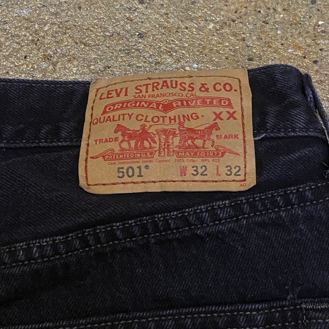 미국 빈티지 리바이스 501 블랙진 청바지 상품이미지7