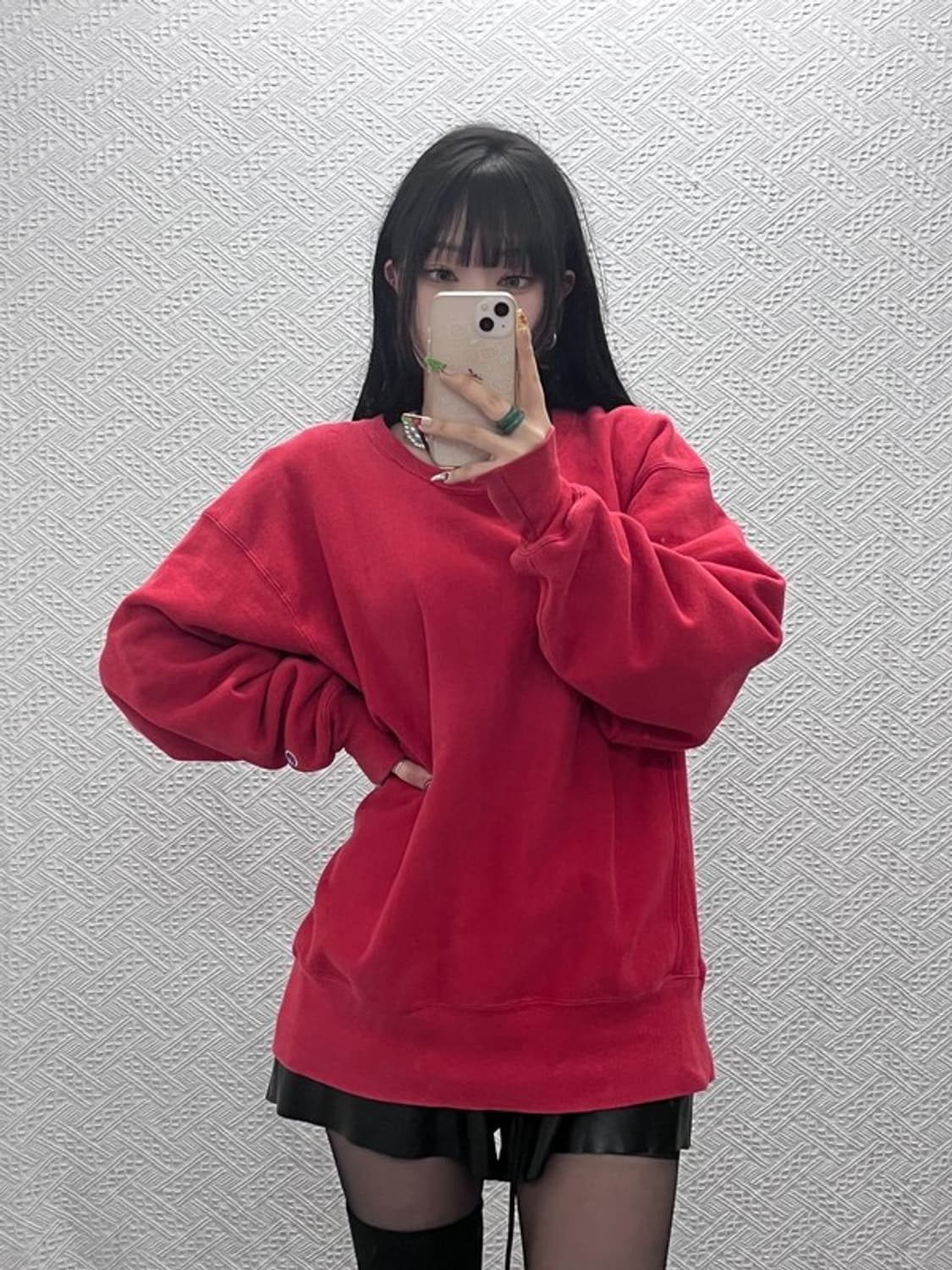 챔피온 리버스위브 올드스쿨 레트로 Y2K 기모 맨투맨 L C09534 상품이미지1