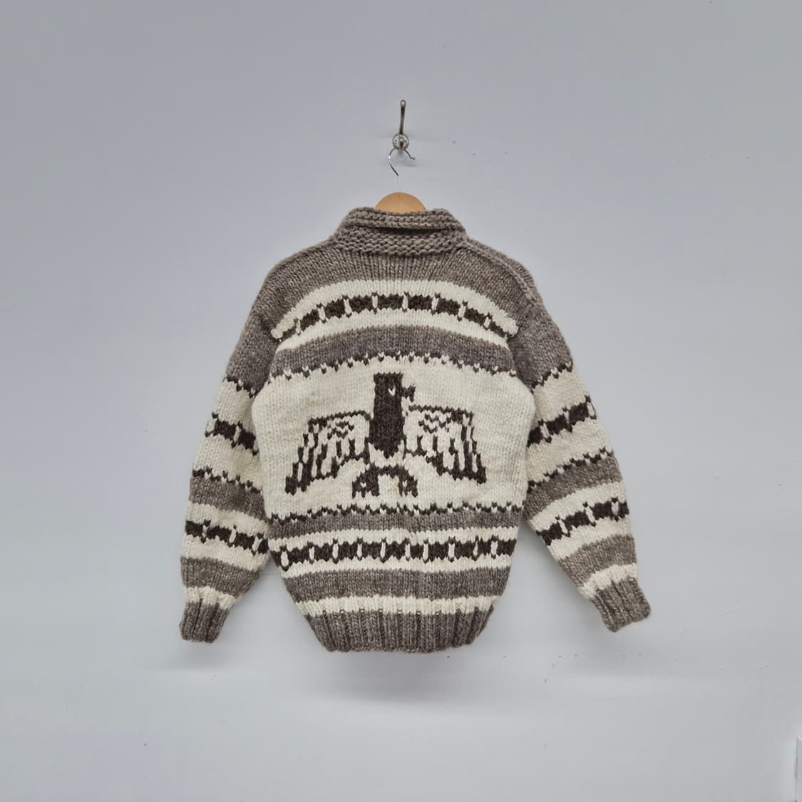 코위찬 울 니트 집업 남성 L 상품이미지7