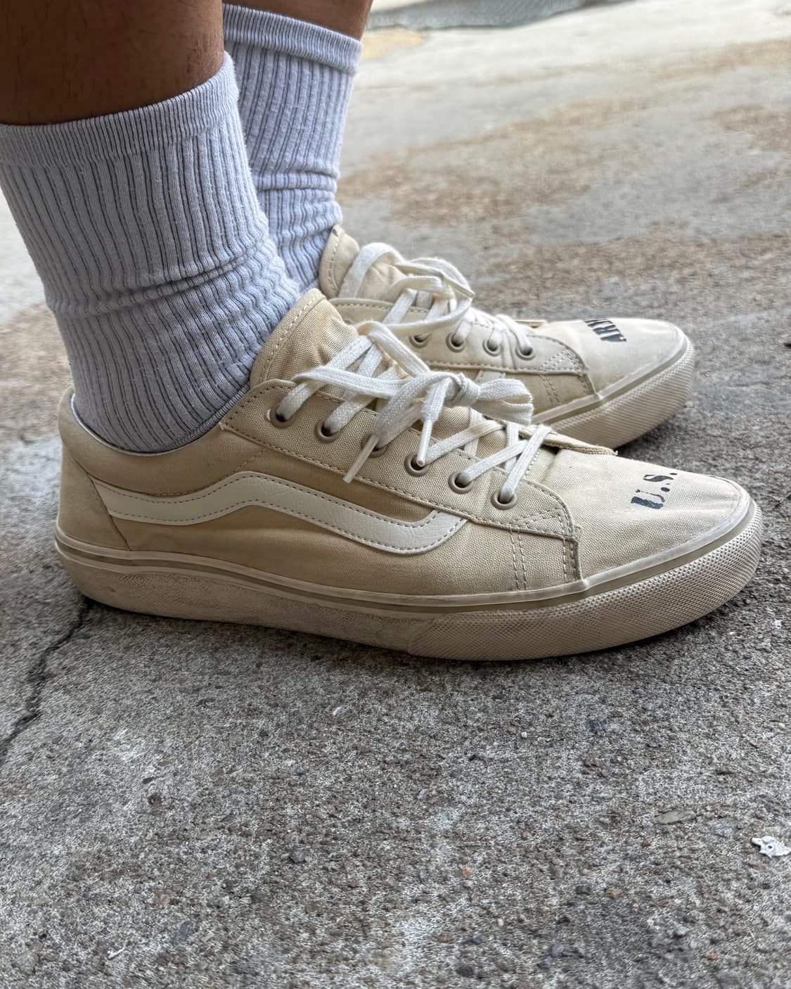 Vans 리퍼 V359CL+ 베이지 오프 화이트 US9 상품이미지9