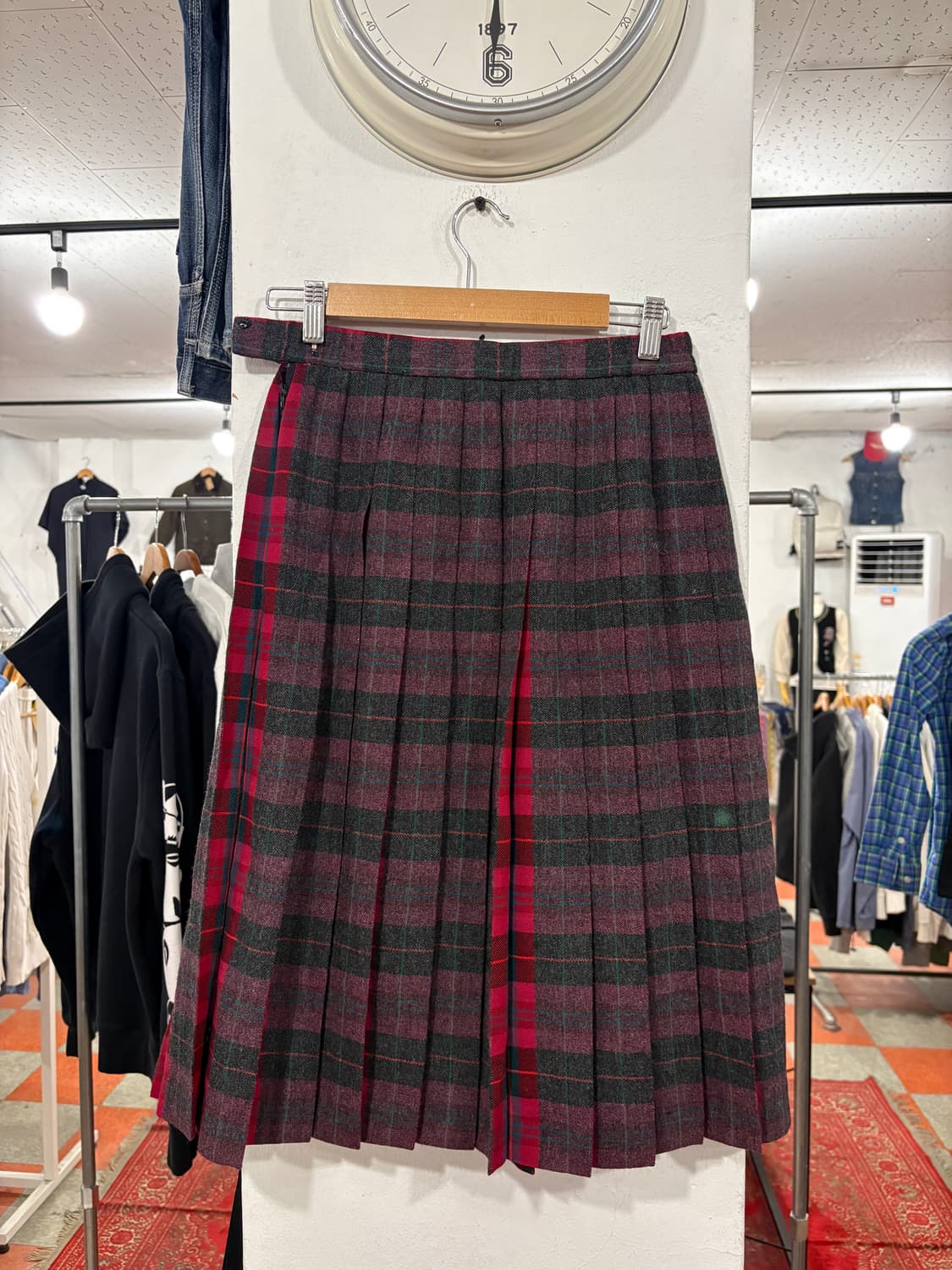 체크 치마 상품이미지1