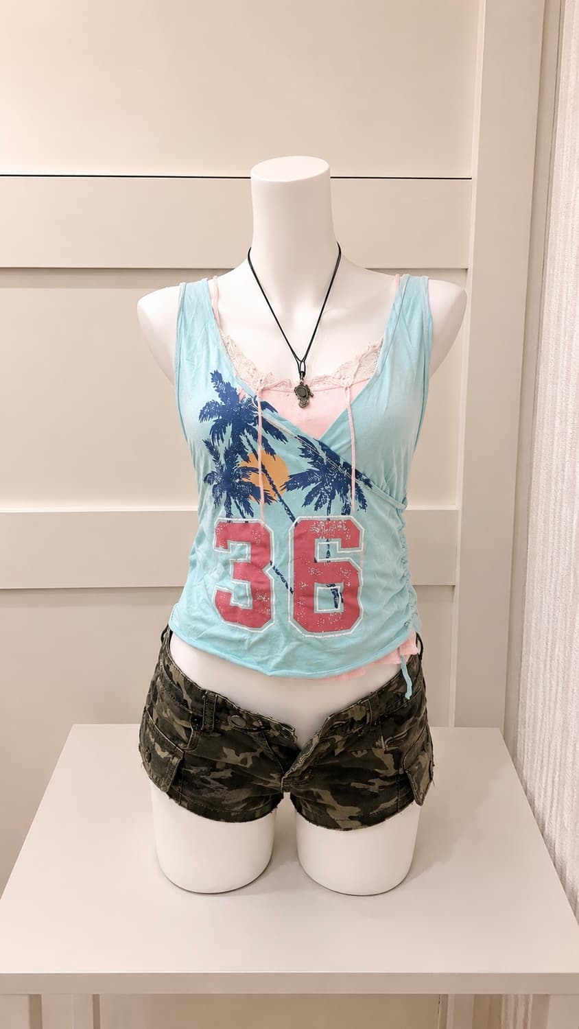 Hollister 홀리스터 하와이 슬리브리스 상품이미지1