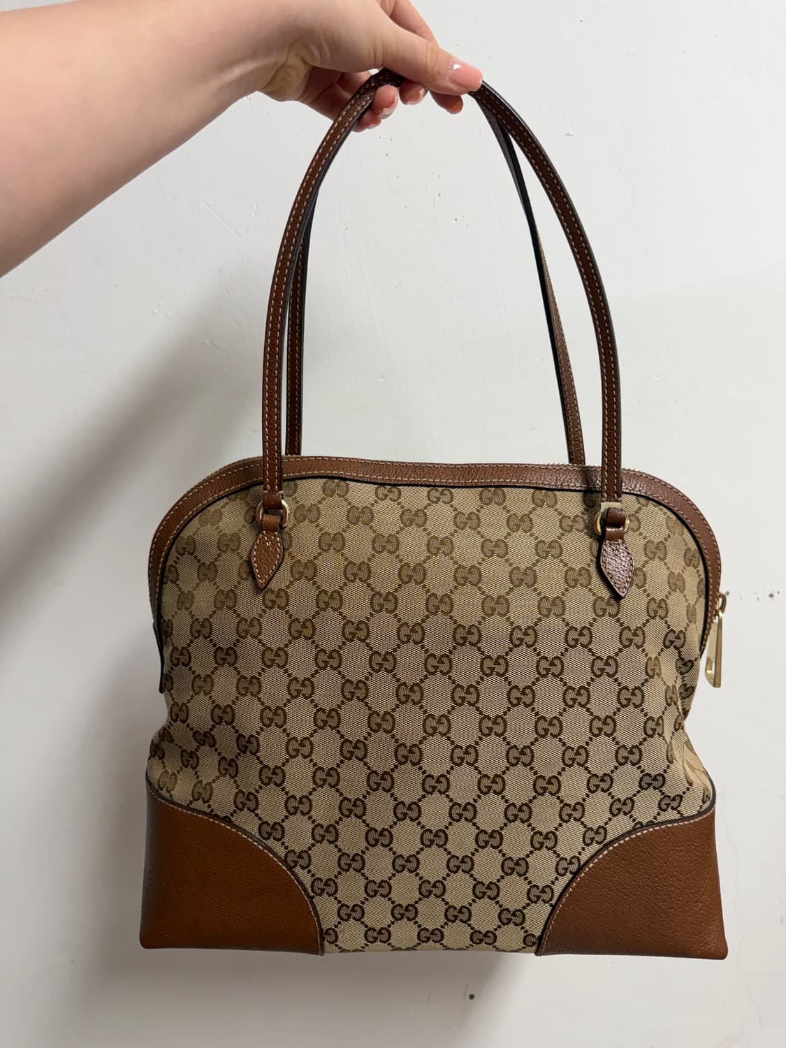 [정품] 구찌 자가드 숄더백 브라운  상품이미지1