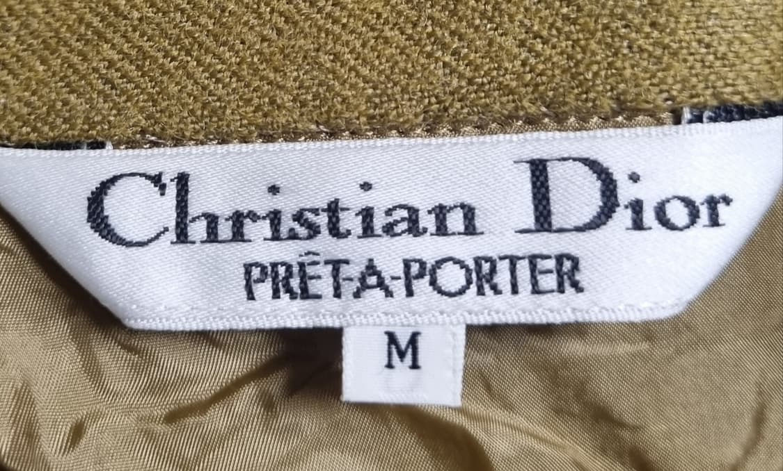 M ) 디올 일본 빈티지 머스타드 모직 스커트 상품이미지3