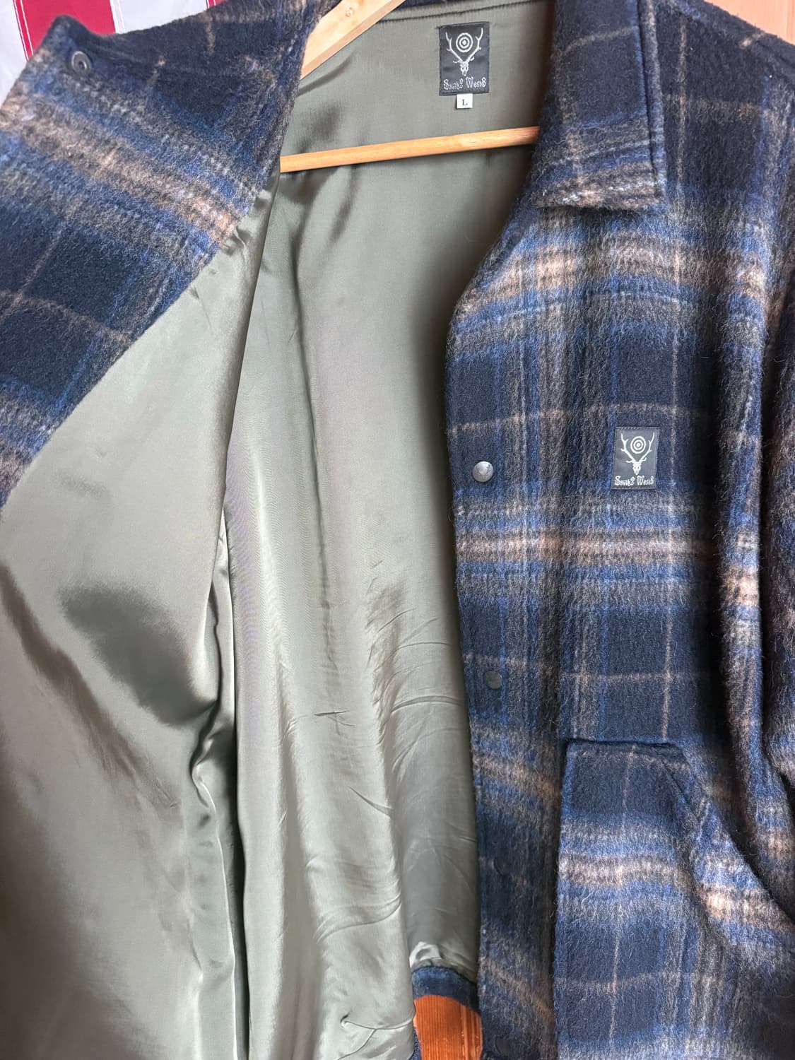 남이서팔 프레이드 체크 코치자켓 상품이미지4