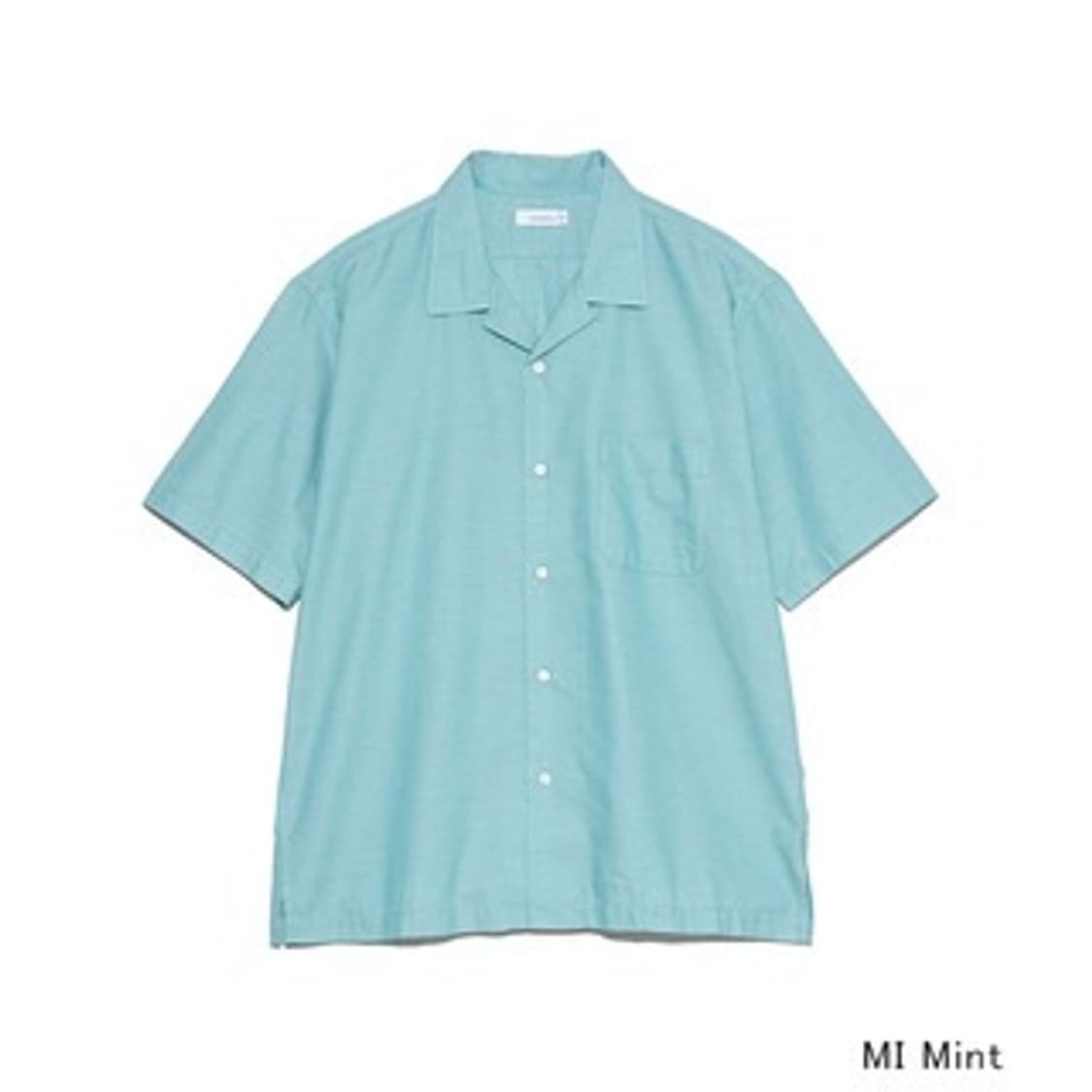[XL][110] 나나미카 오픈카라 파나마 숏슬리브 셔츠 민트 상품이미지10