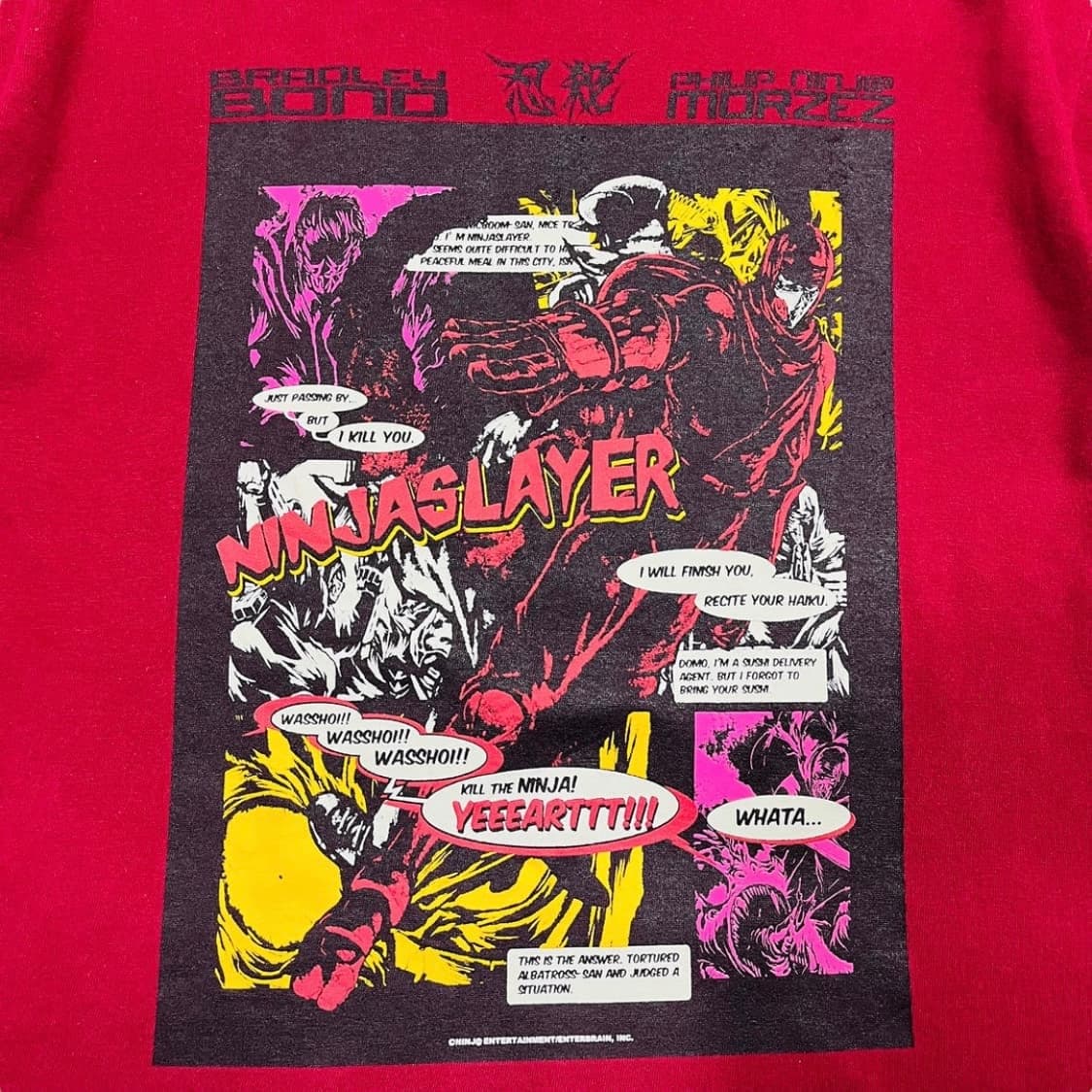 닌자 슬레이어 아트 빈티지 반팔 티셔츠 상품이미지4