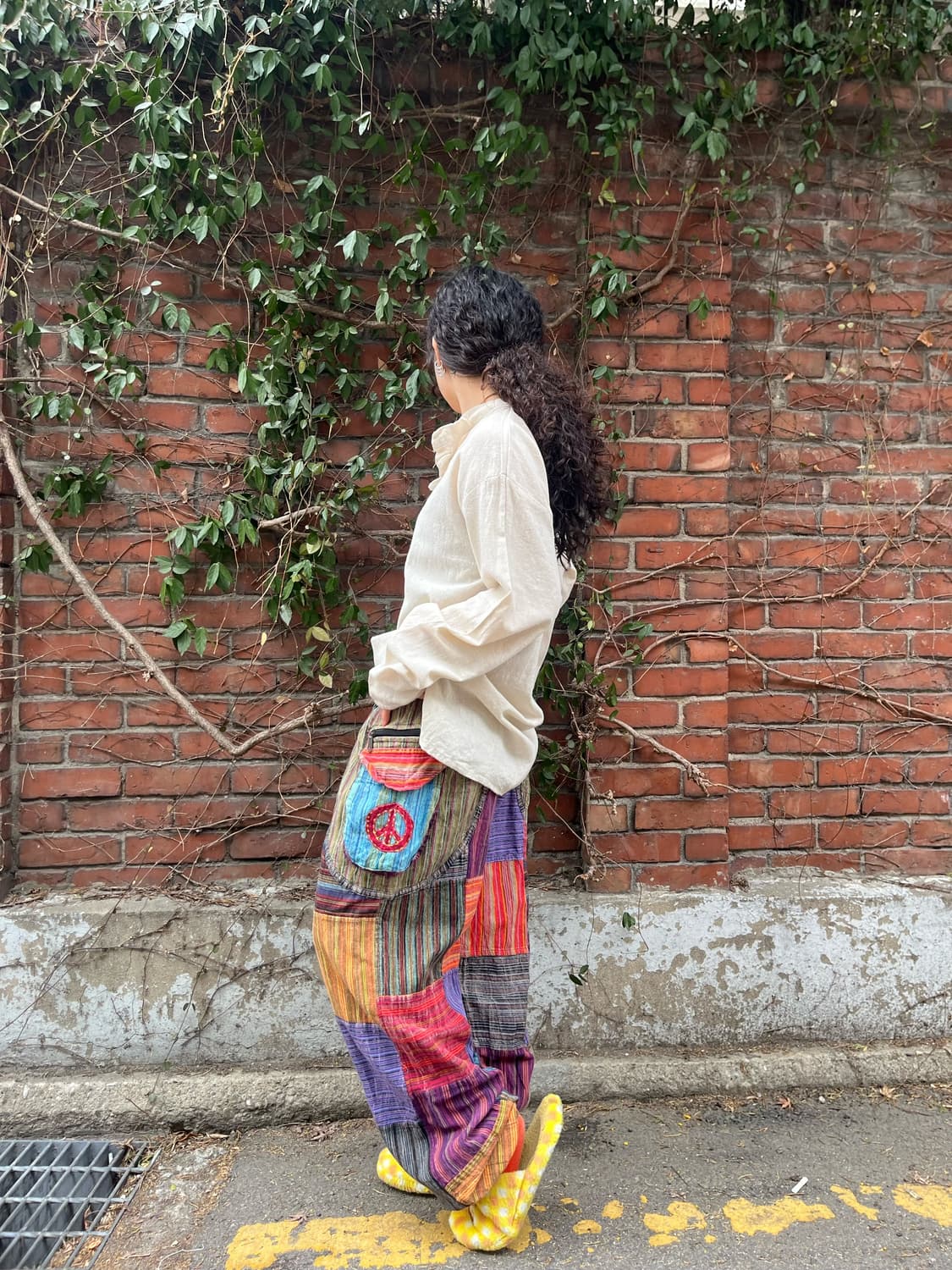 히피 패턴 패치워크 팬츠 상품이미지3