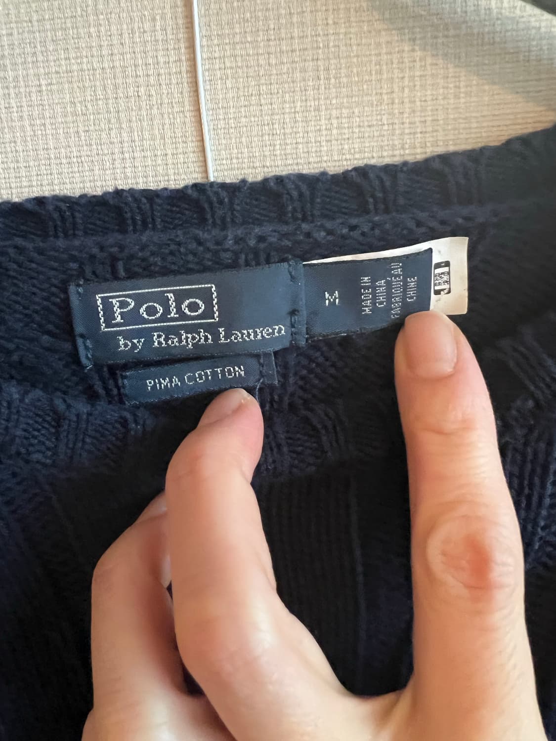 정품 폴로 꽈배기 니트 상품이미지2