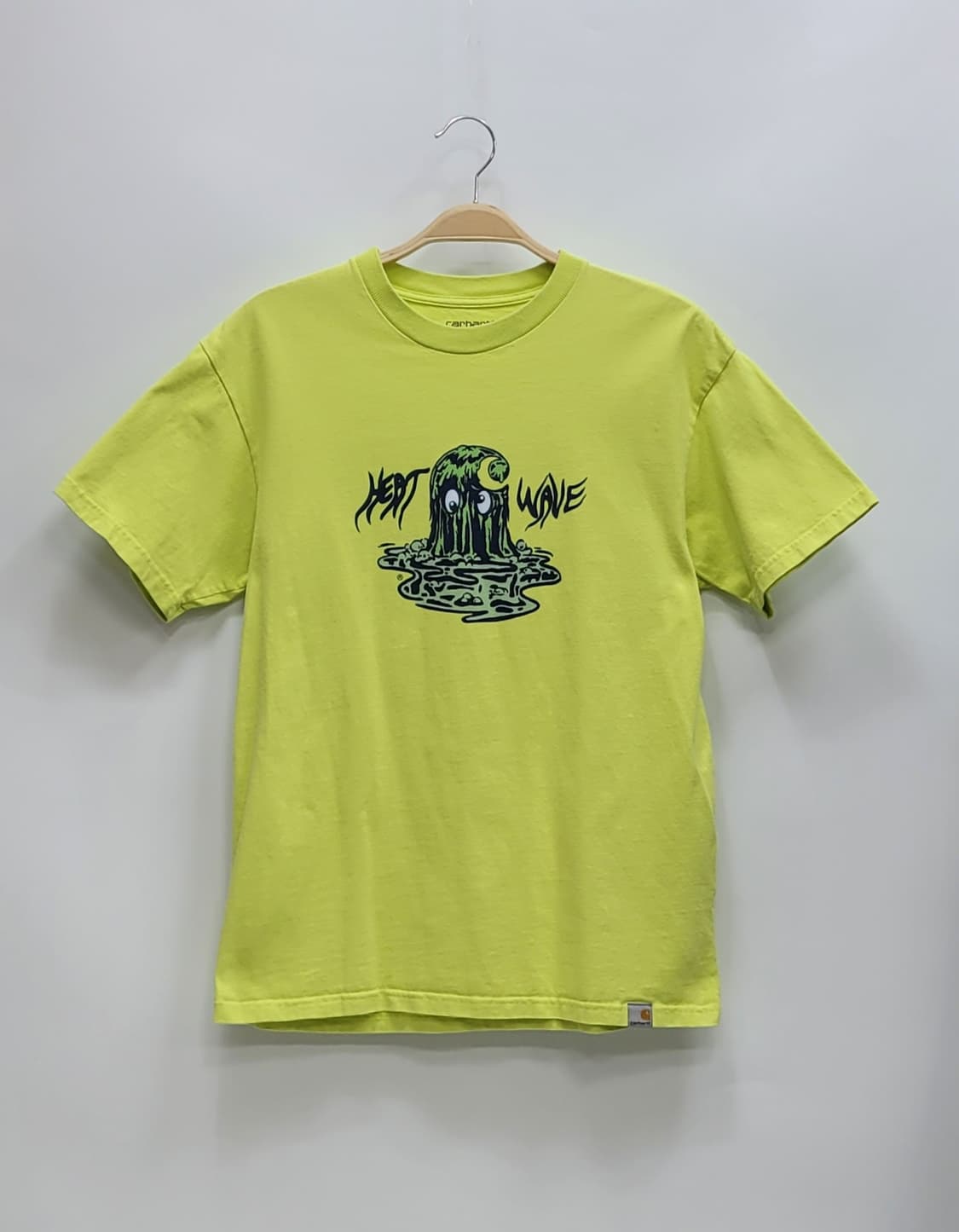 carhartt 칼하트 히트 웨이브 티셔츠 / 남 S 겨자색 상품이미지1