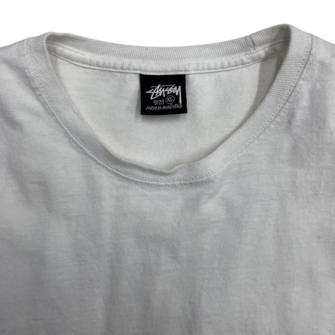 스투시 백 주사위 프린팅 화이트 반팔 XL ( 세탁완료 ) 상품이미지6