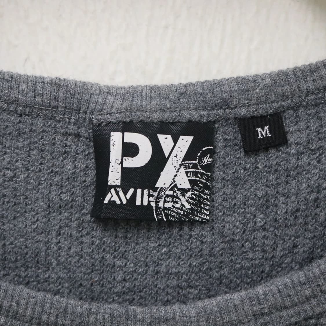 아비렉스 레터링 와플 긴팔 티셔츠 61484 상품이미지8