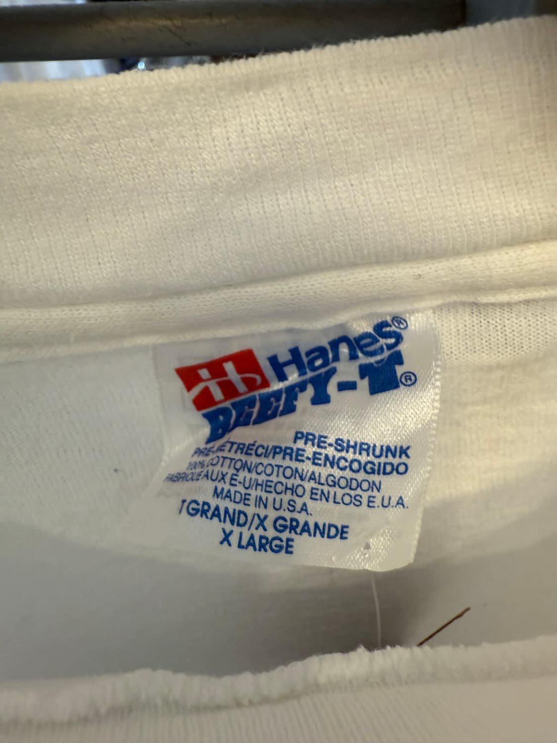 90s Hanes 싱글스티치 반팔(엑라) 상품이미지3