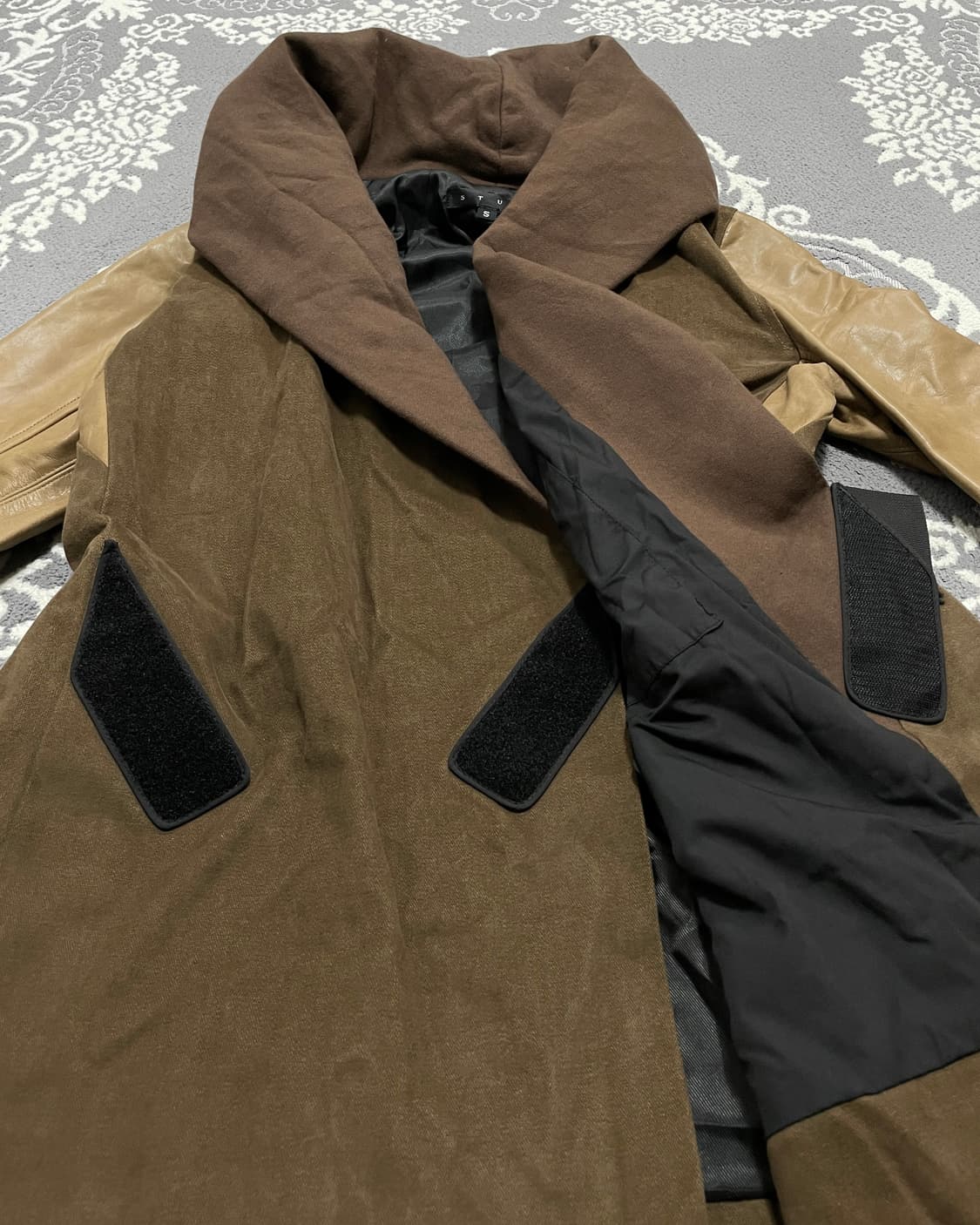 Stud homme horse leather Long Drape Hood 상품이미지6