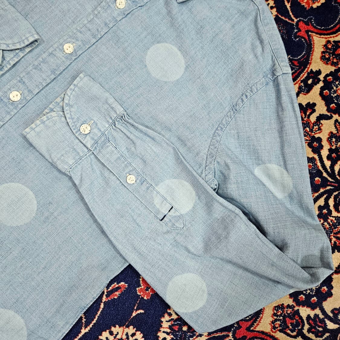 리바이스(Levis) 데님 도트 셔츠 S size 상품이미지4