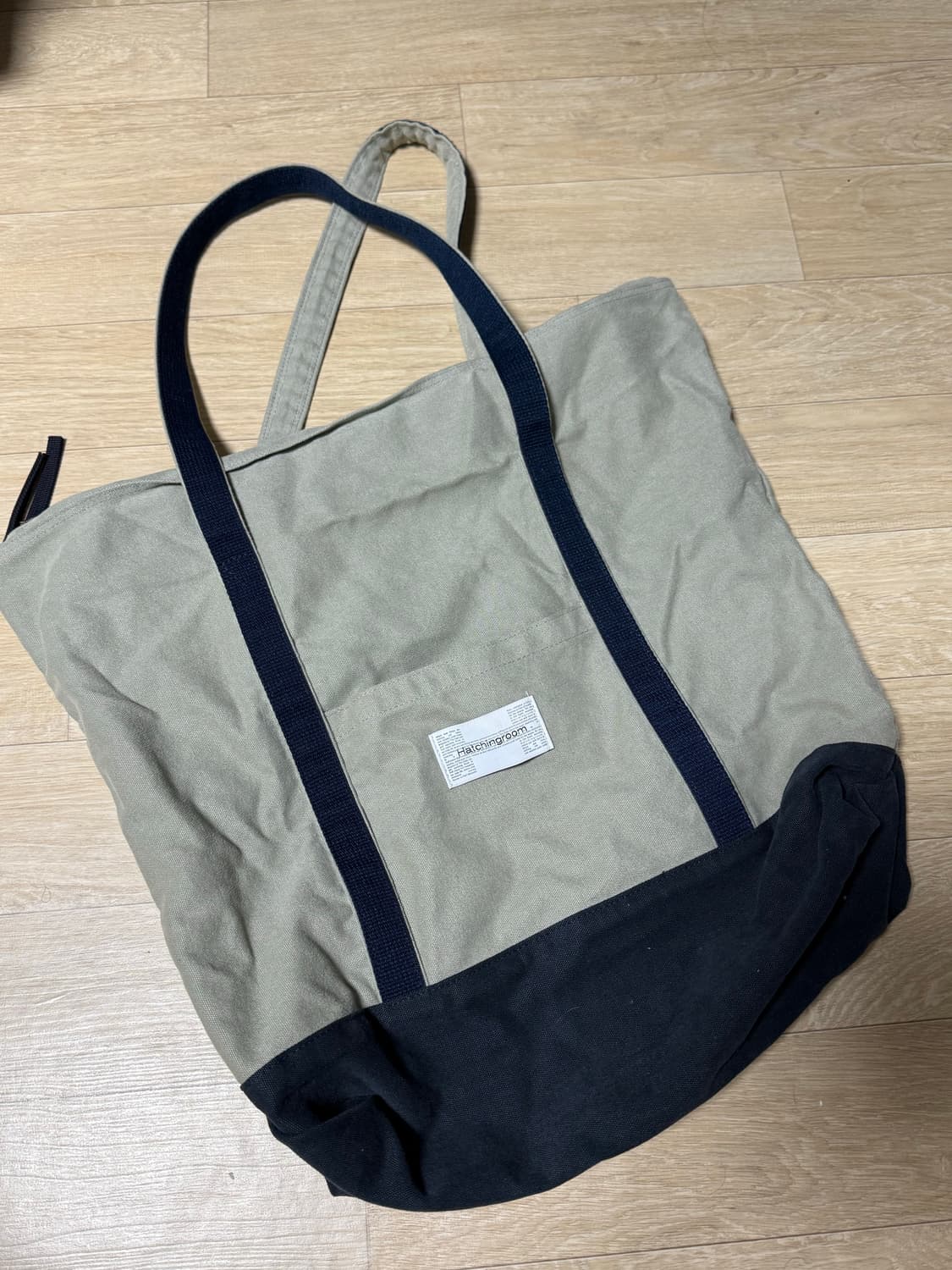 [OS]해칭룸 토트백 네이비 상품이미지1