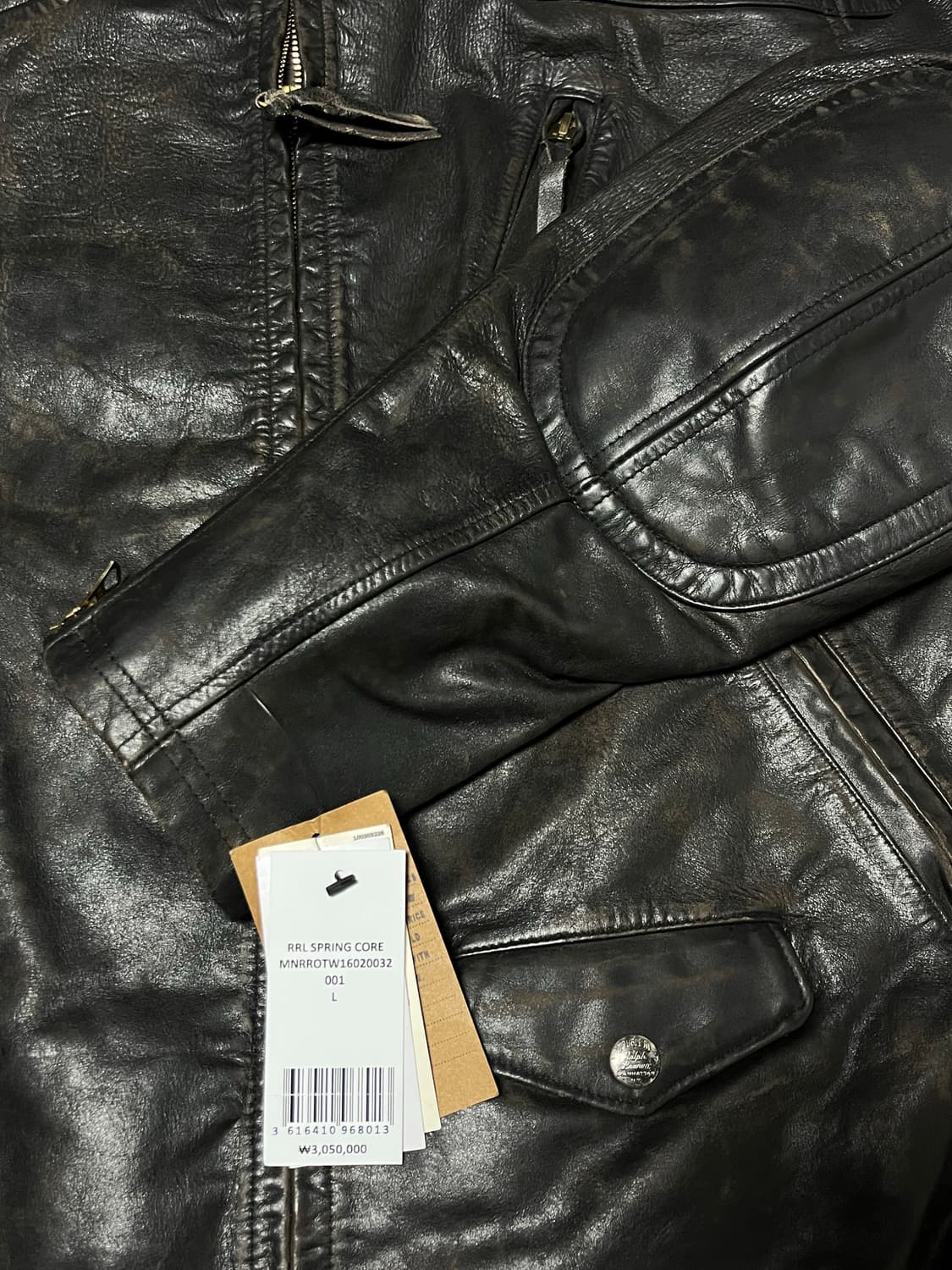 RRL 레더 모토 자켓  상품이미지5