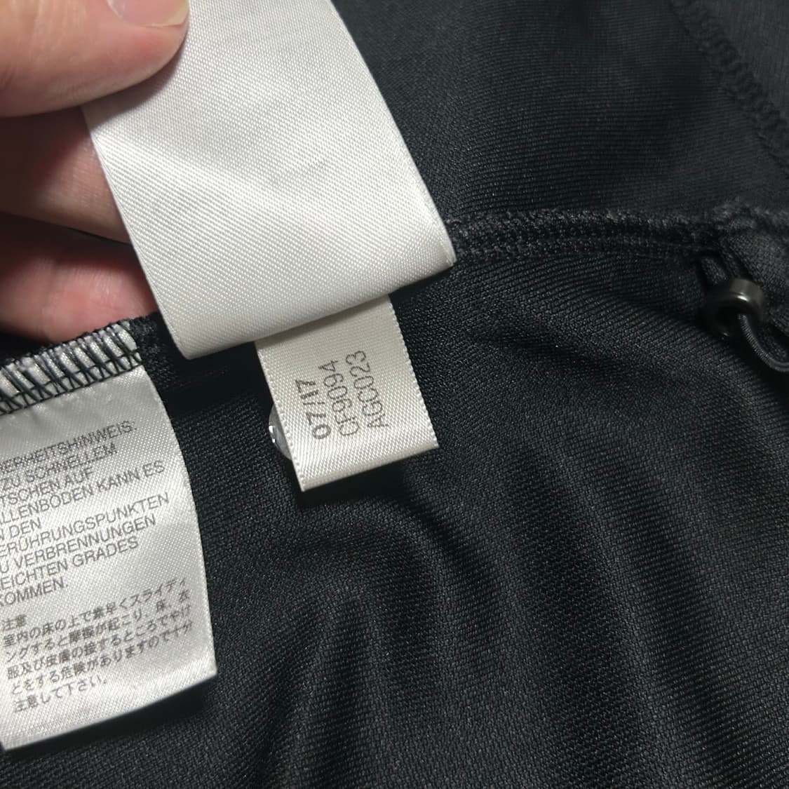 [L] adidas 아디다스 sere14 검/흰 사선 집업 져지 상품이미지7
