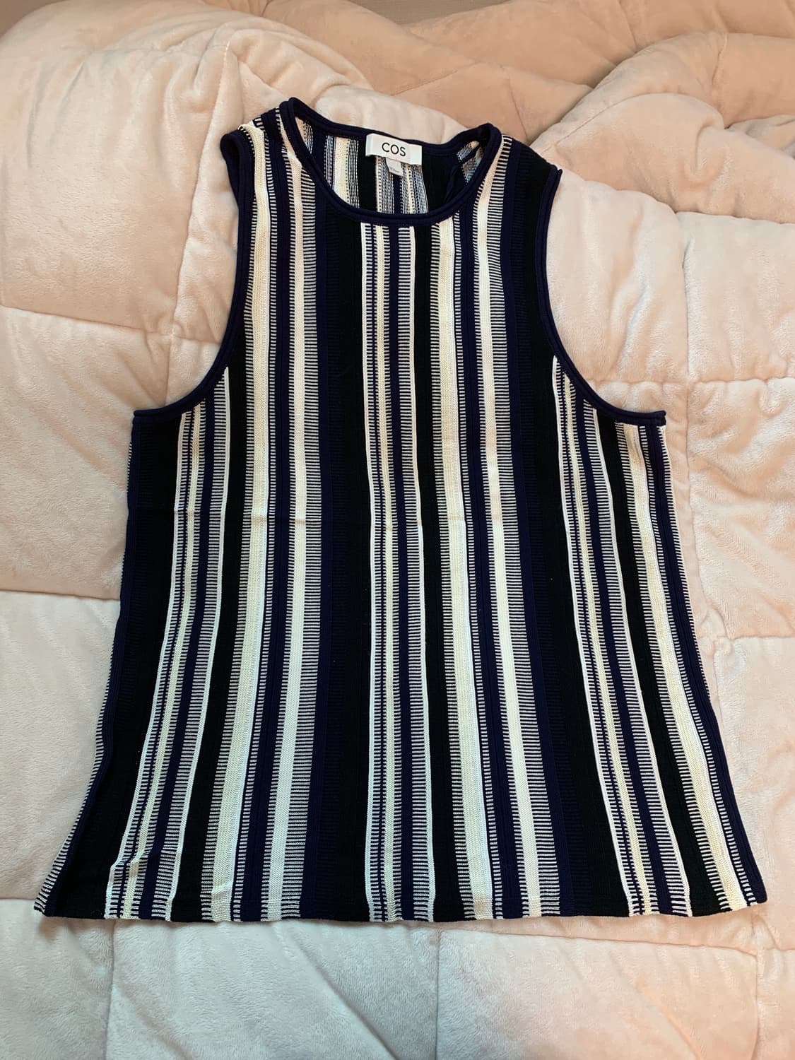 Cos 스트라이프 니티드 베스트 M 상품이미지3