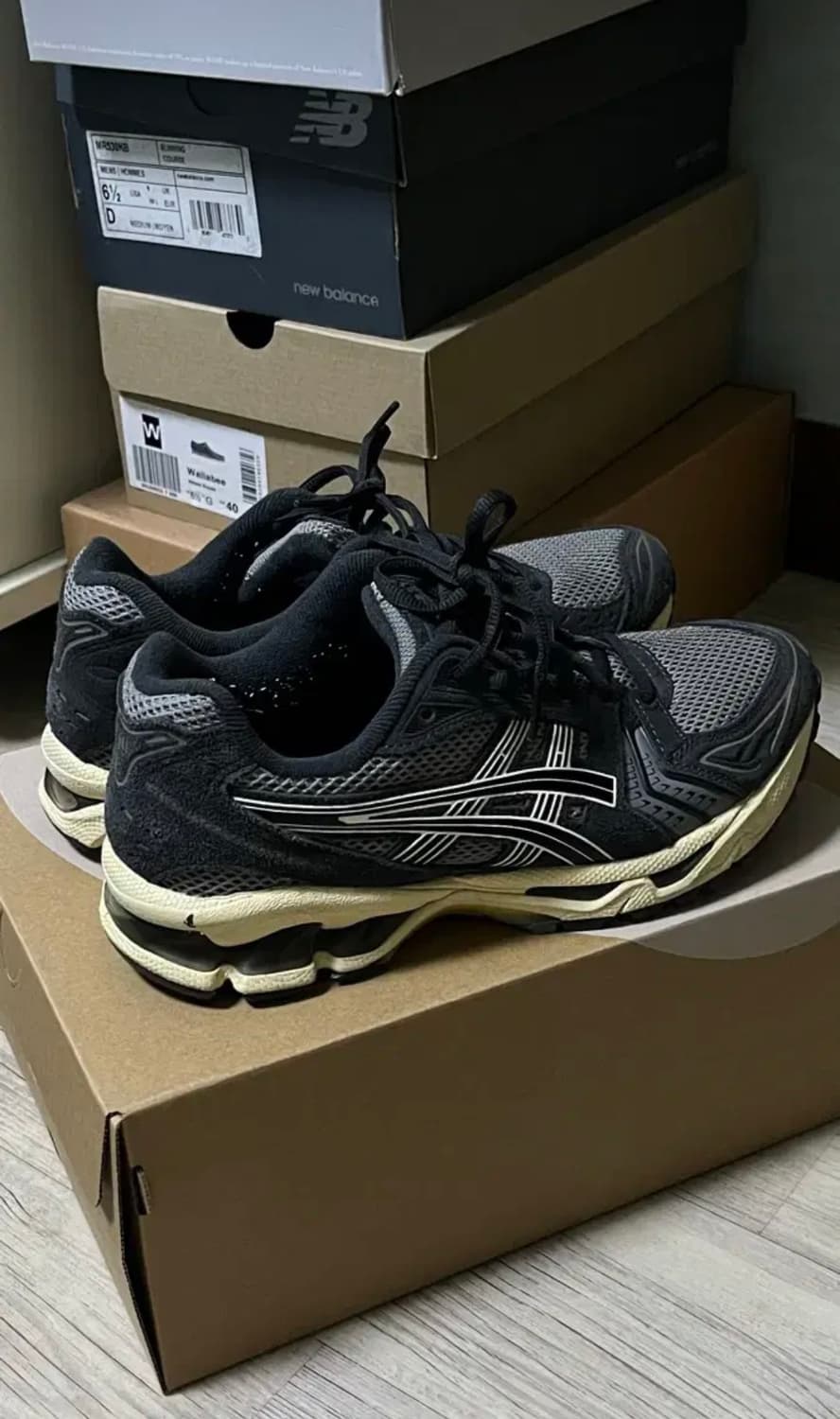 아식스 젤 카야노 14 클레이 그레이 블랙 상품이미지5