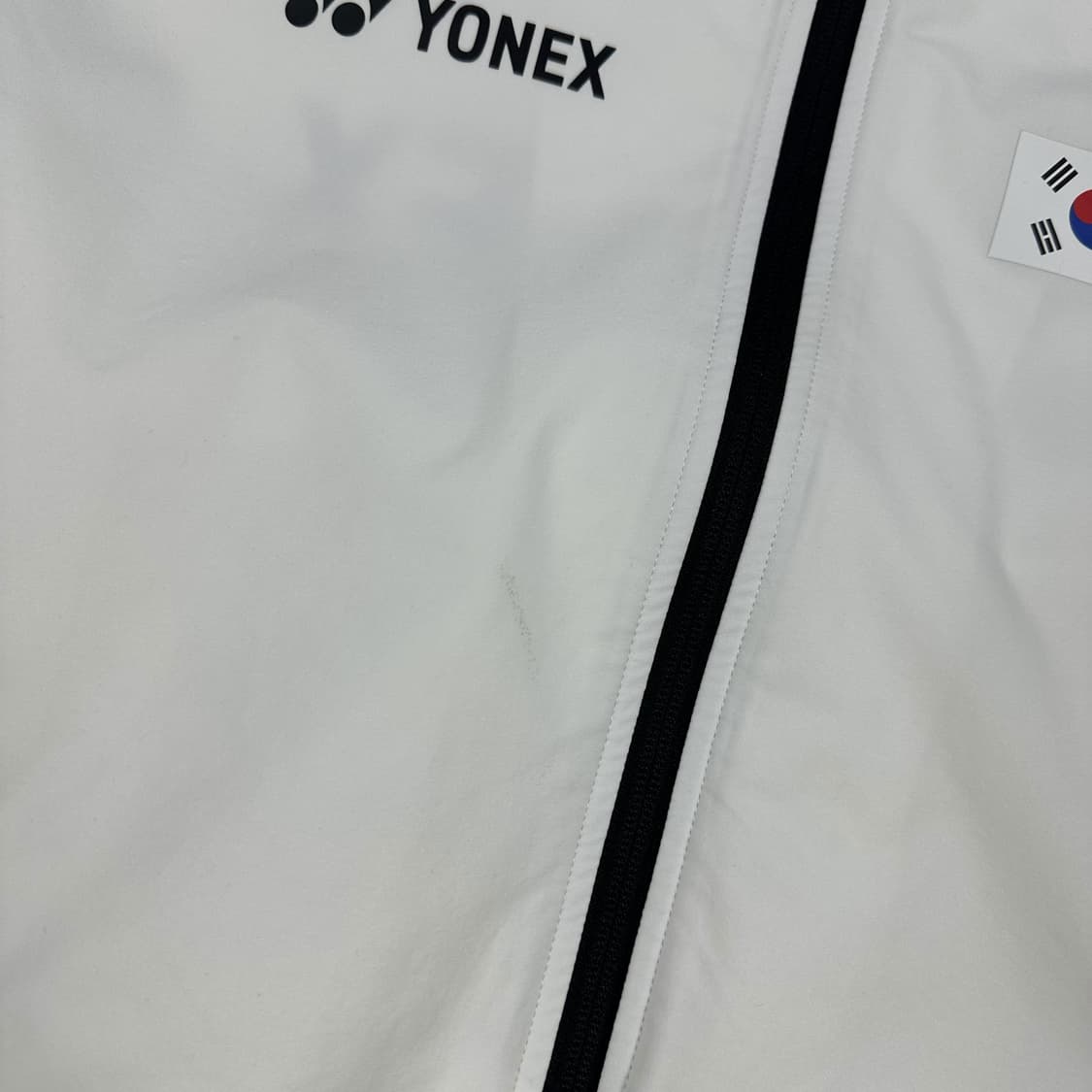 요넥스 배드민턴 국가대표 트레이닝 바람막이 화이트 L 상품이미지9