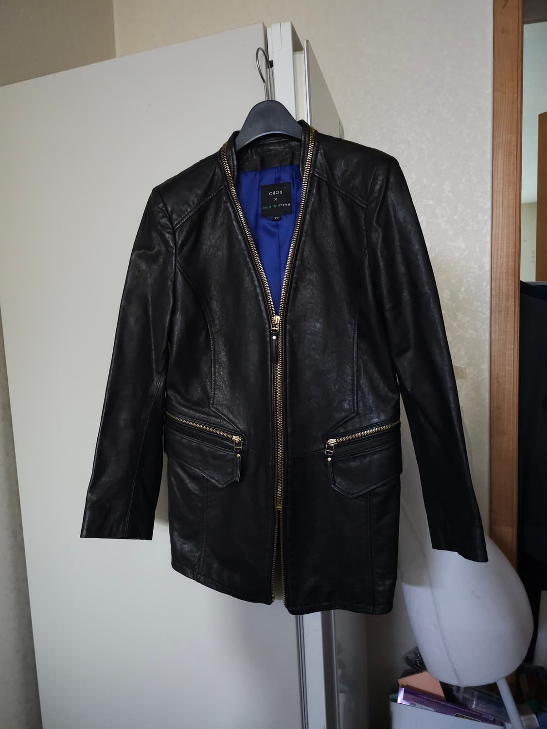 ROBO 블랙 양가죽 자켓 상품이미지1