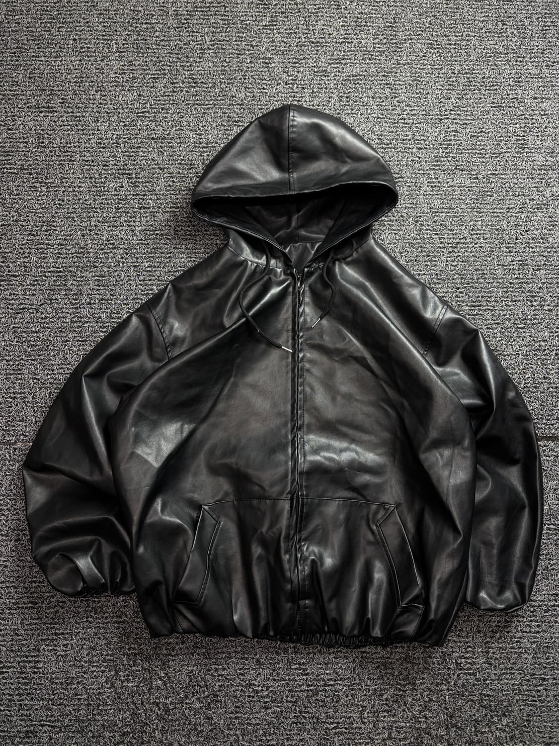 빈티지 아카이브 비건레더 후디 점퍼 자켓 2198 상품이미지2