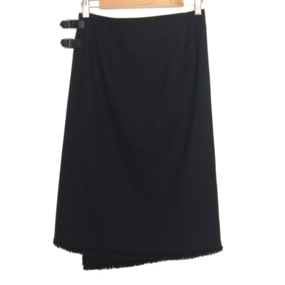 버버리 런던 비대칭 울 랩스커트 y2k 상품이미지1