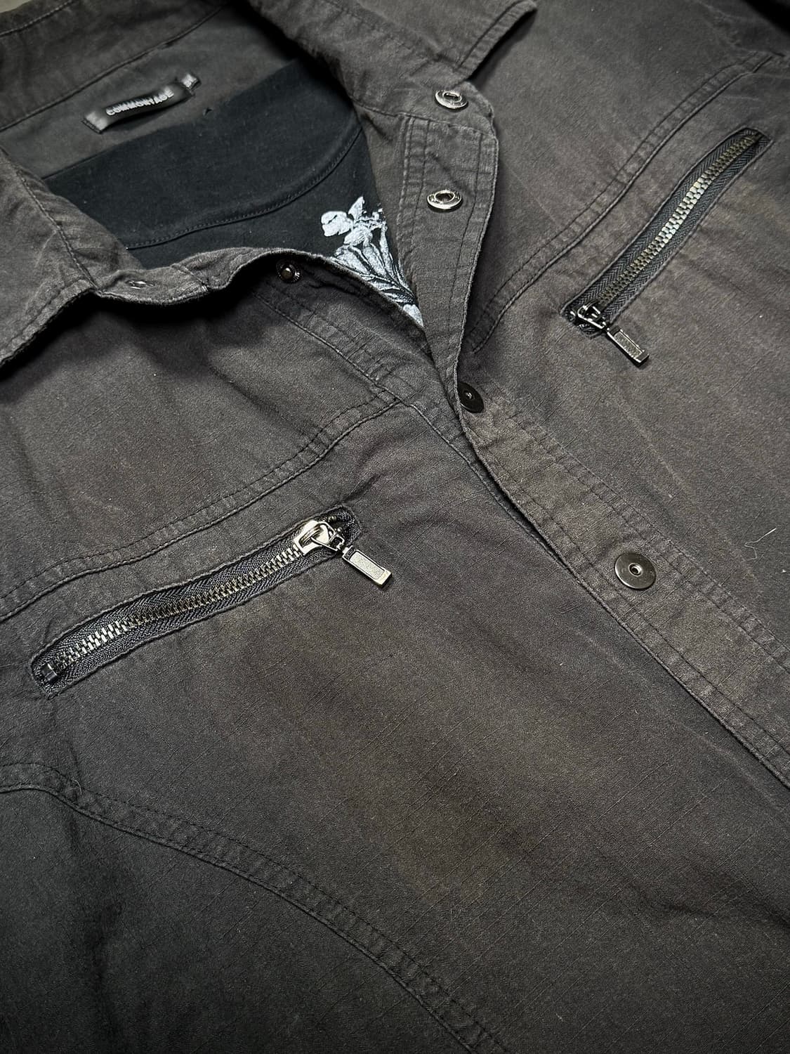 Double Zip Pocket Roll-Up Shirt 상품이미지3