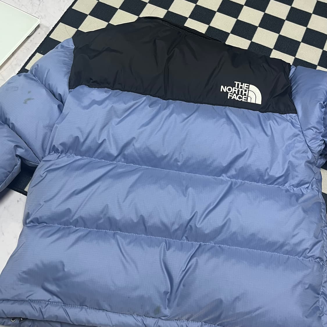 W노스페이스 1996 레트로 눕시 자켓 포크 블루 패딩 숏패딩 상품이미지7