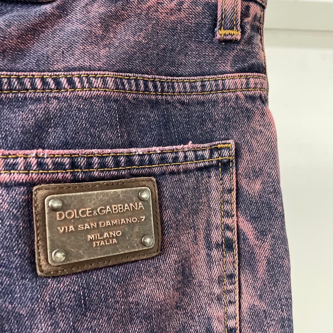 돌체앤가바나 핑크 데님 팬츠 44 상품이미지4