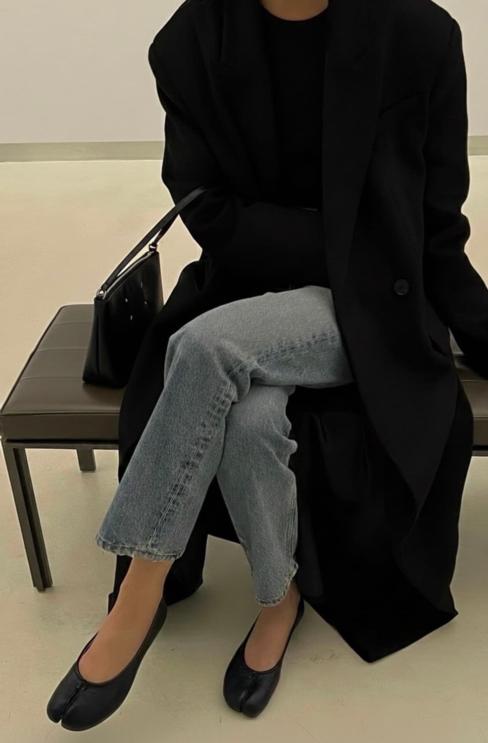 마르지엘라 레더 클러치 숄더백(블랙) 상품이미지7