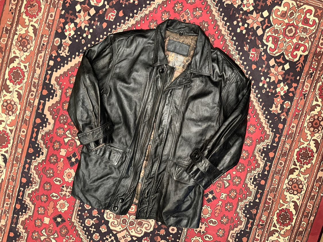 ( L ) 가죽자켓 가죽코트 가죽하프 빈티지가죽 아메카지 워크웨어 상품이미지6