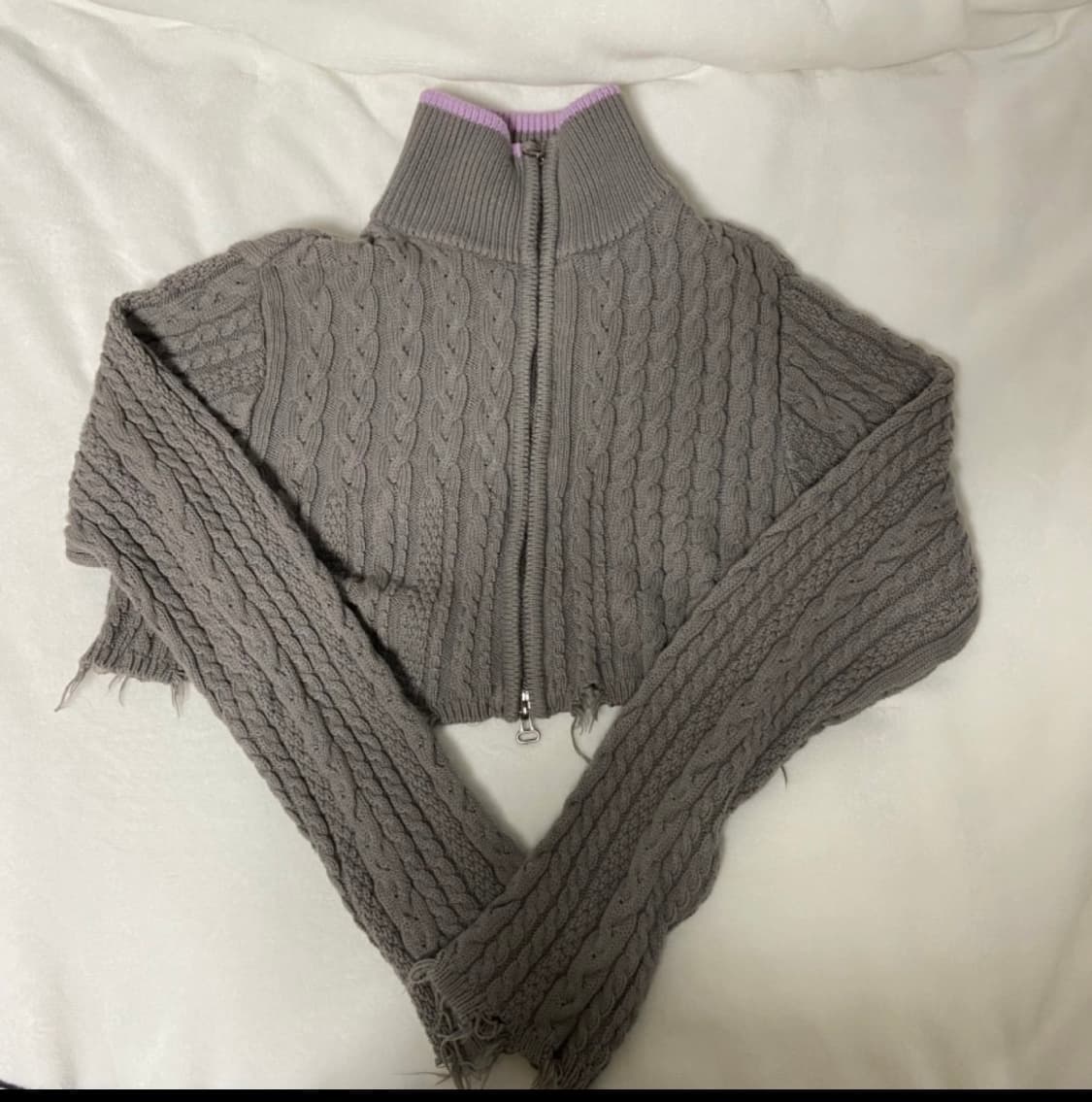 더일마 크롭 니트 상품이미지1