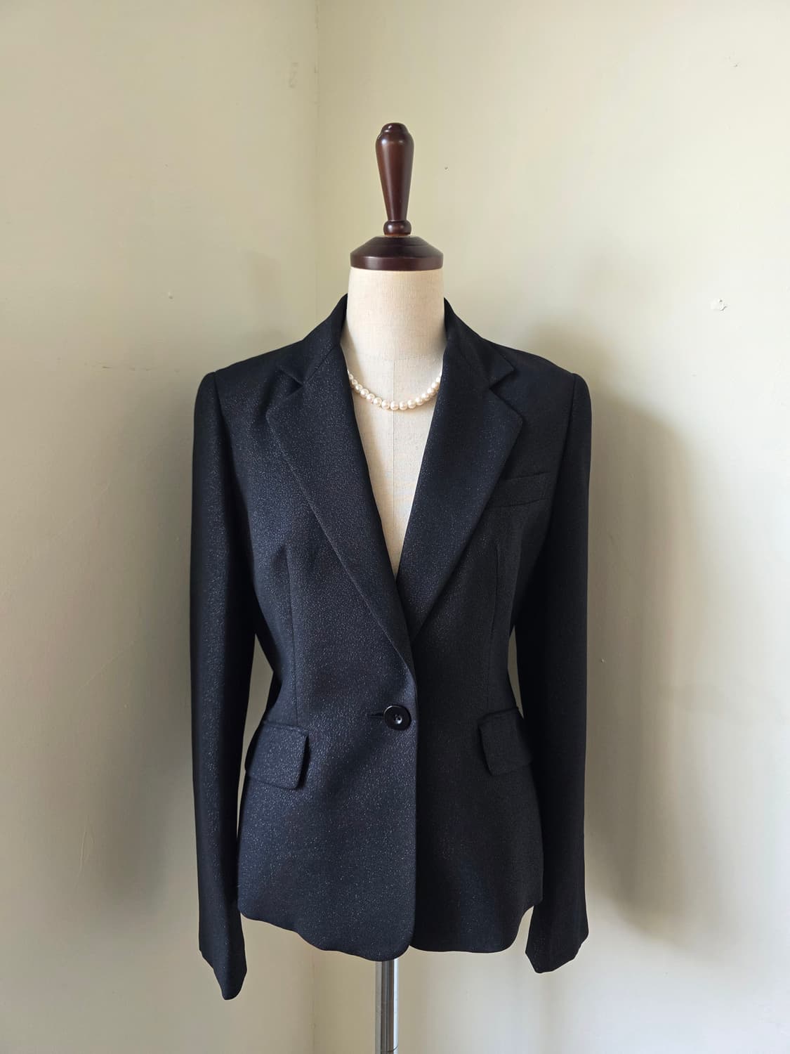 SPECCHIO 스페치오 블랙 펄 자켓 상품이미지1