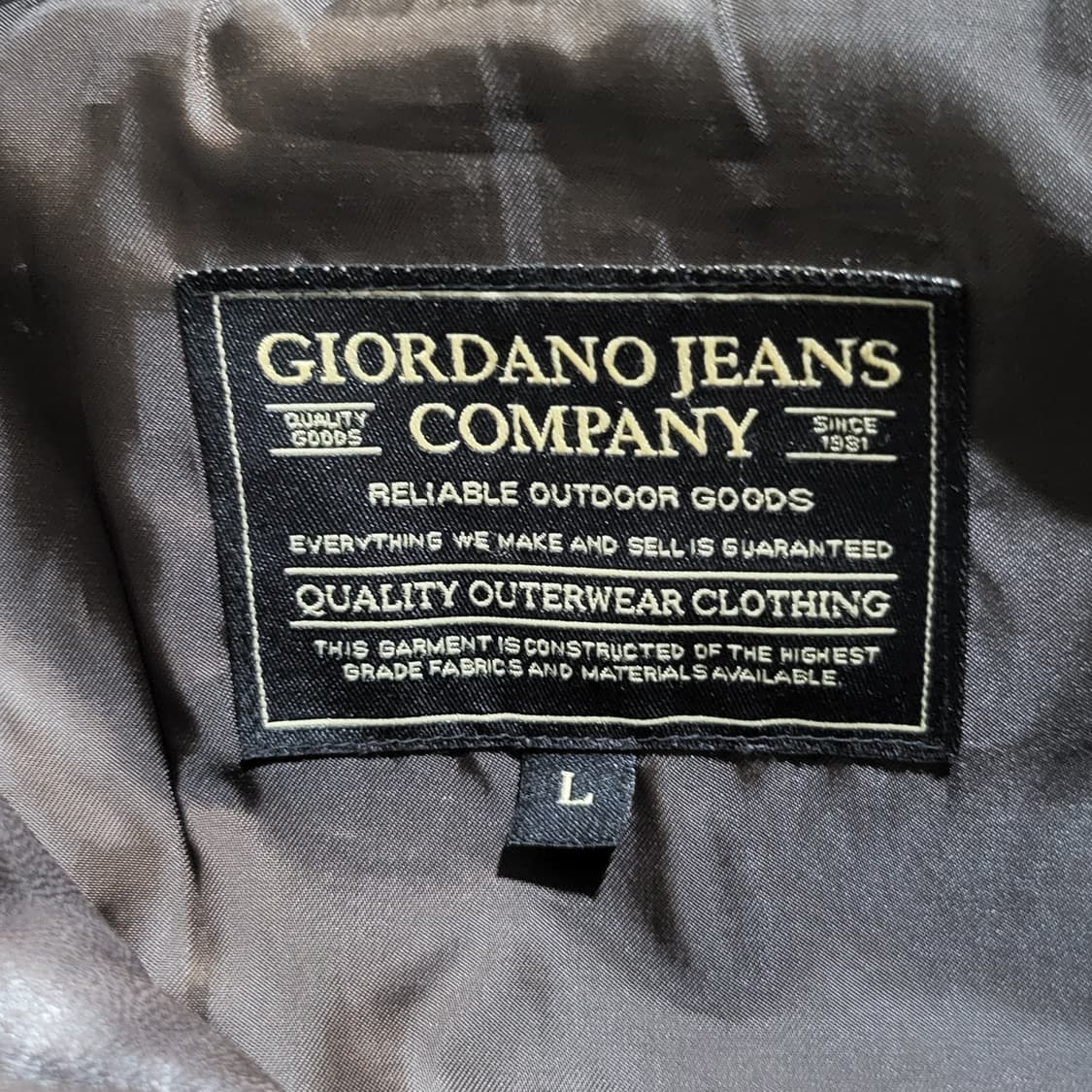 지오다노 리얼 양가죽 자켓 브라운 (L) 상품이미지3