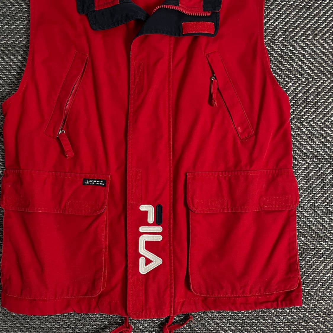 90s 필라 빅로고 올드스쿨 헌팅 베스트y 2842 상품이미지3