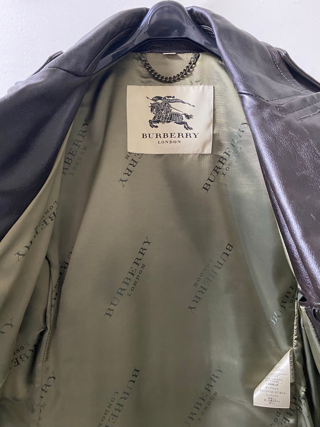 버버리 레더 피코트 상품이미지3