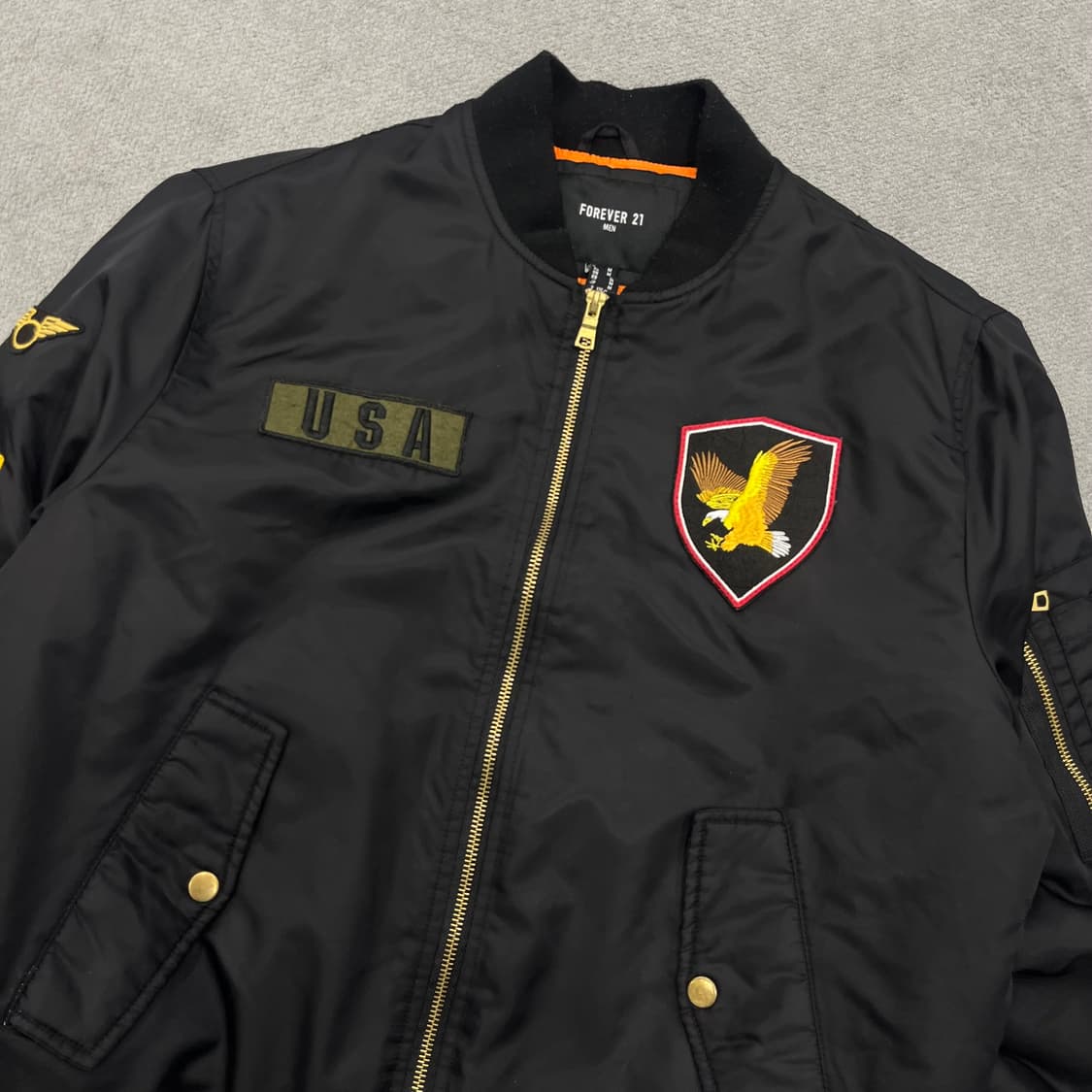 M 포에버21 남성 USA 항공점퍼 상품이미지2