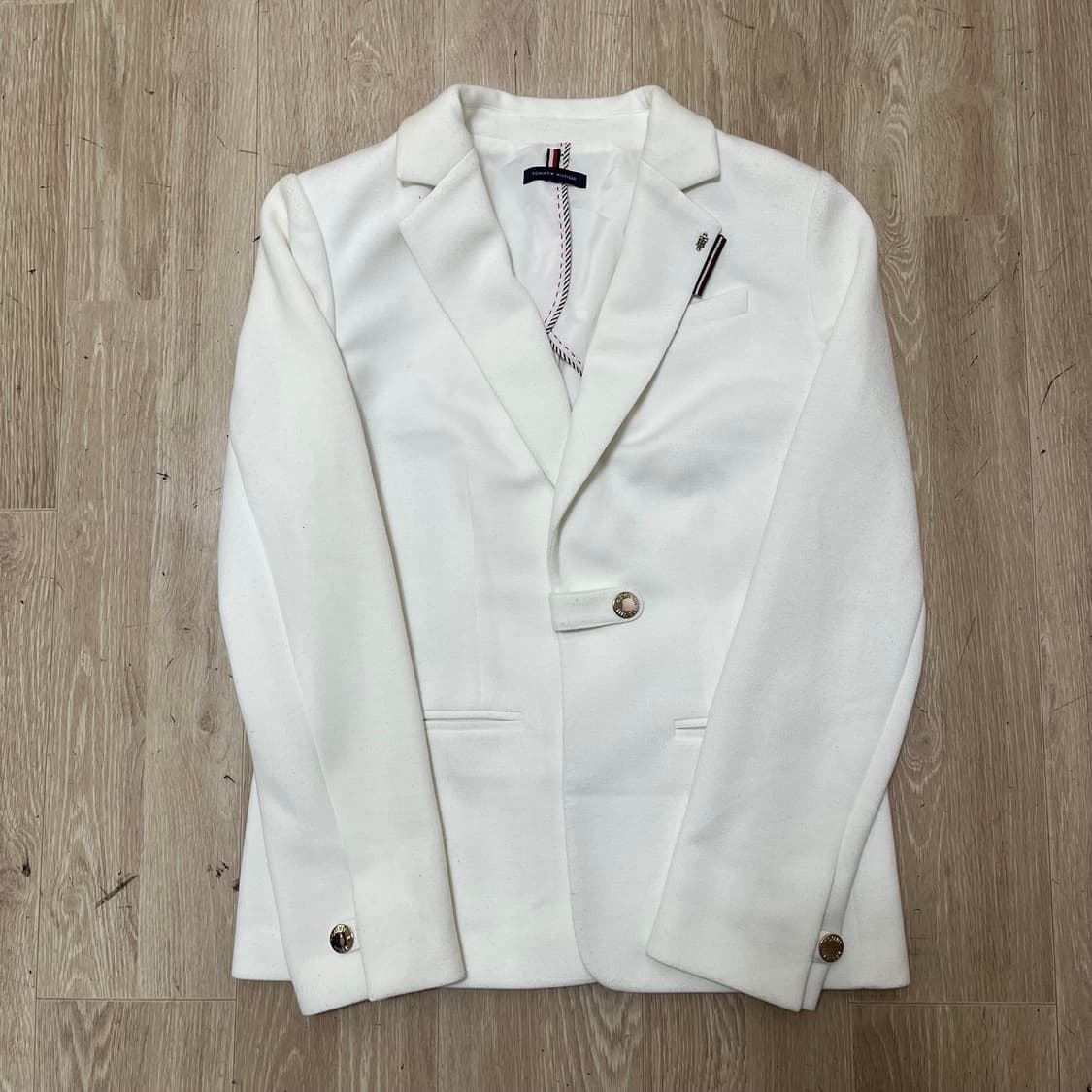 타미힐피거 Tommy Hilfiger 여성 화이트 블레이저 자켓 (6) 상품이미지1