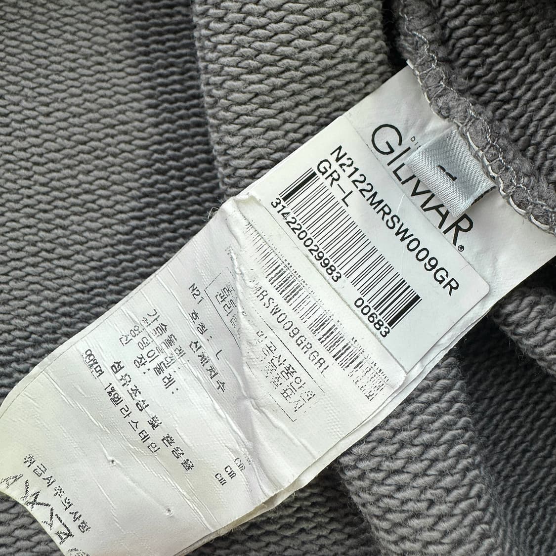 N21 로고 프린팅 맨투맨 L 상품이미지3