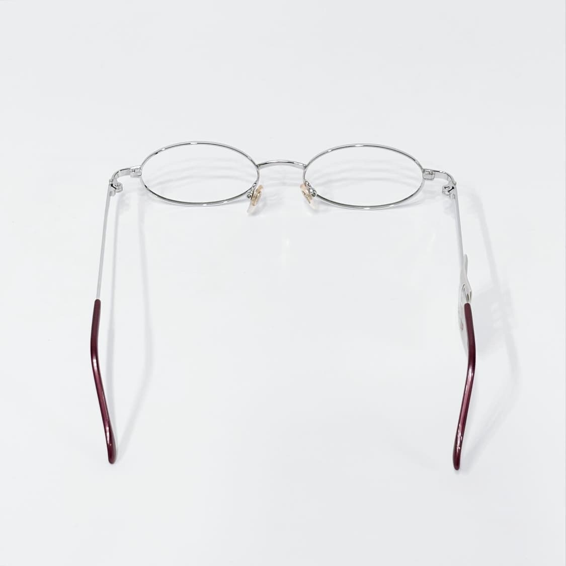 TOP 실버 오벌 메탈 데드스탁 빈티지안경 상품이미지4