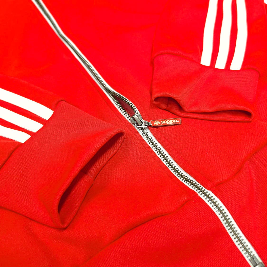 [XL] 아디다스 레드&화이트 오리지널 슈퍼스타 트랙탑 져지 상품이미지6