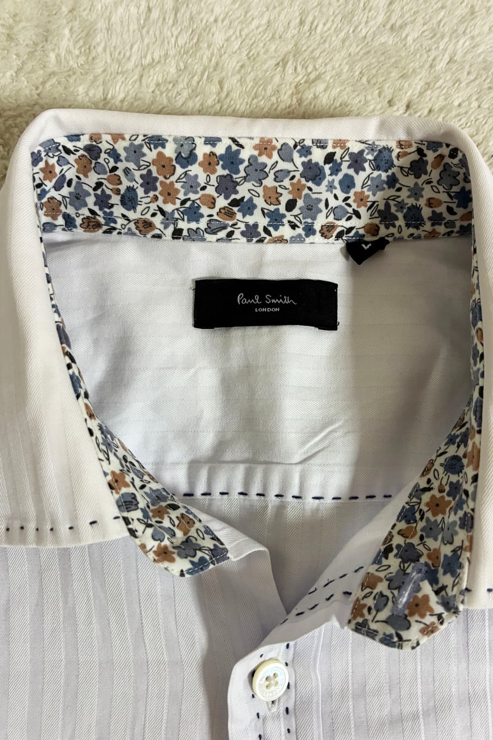 Paul Smith Floral Trim Stripe Shirt 상품이미지8