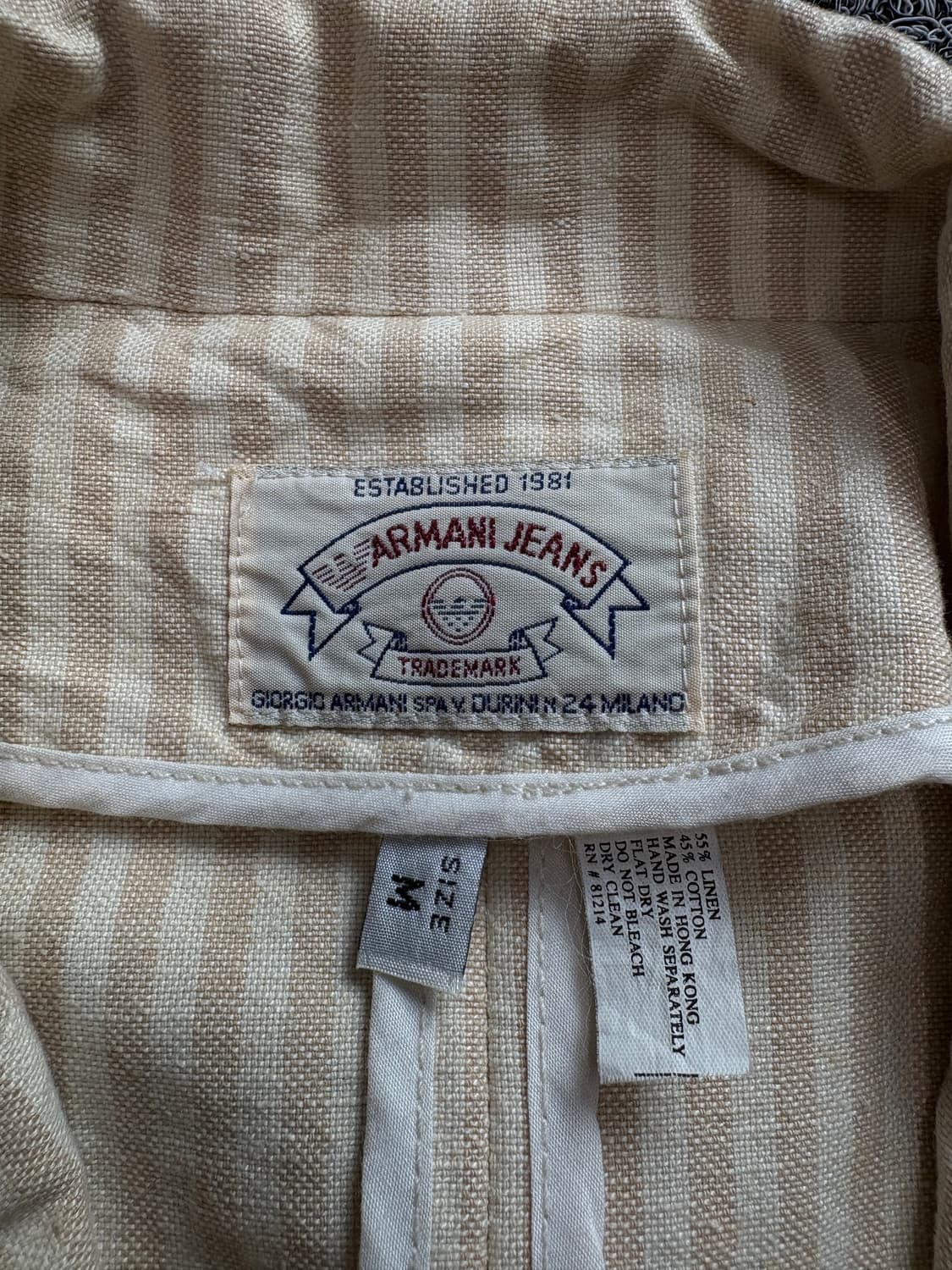 90s 아르마니 스트라이프 블레이져 자켓 3651 상품이미지3